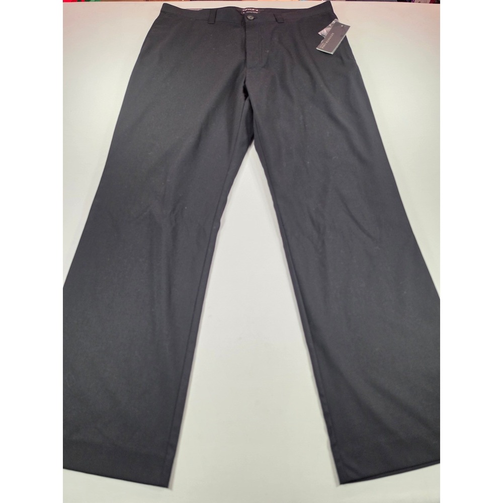Kenneth Cole New York Pant Well Taken II Mens 38x32 Black Stretch Dress Pants